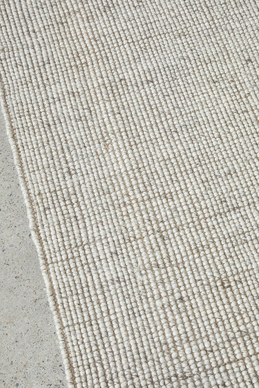 Harlow Natural Wool and Jute Modern Rectangle Rug